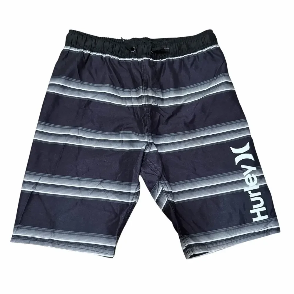 Lot of 3 Boys Bathing Suits Hurley Cat & Jack Body Glove Sz M